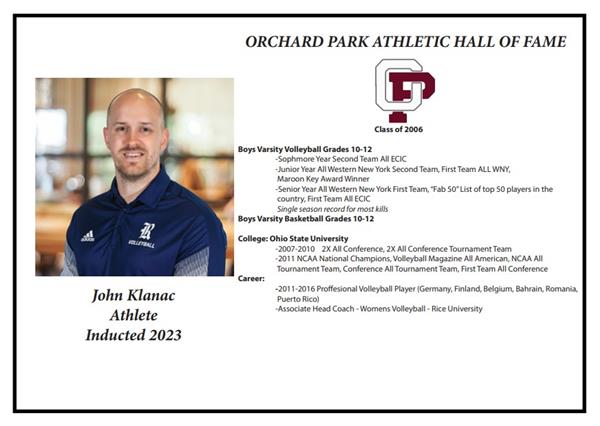 John Klanac, inducted 2023